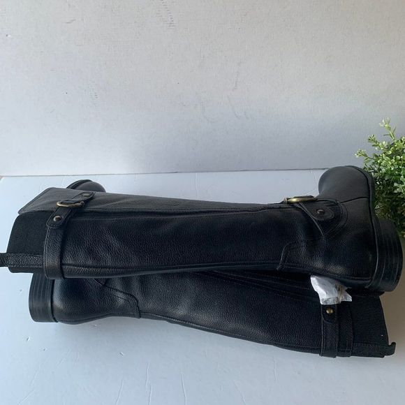 Naturalizer Jillian Tall Riding Boot Black Leather - Picture 4 of 8